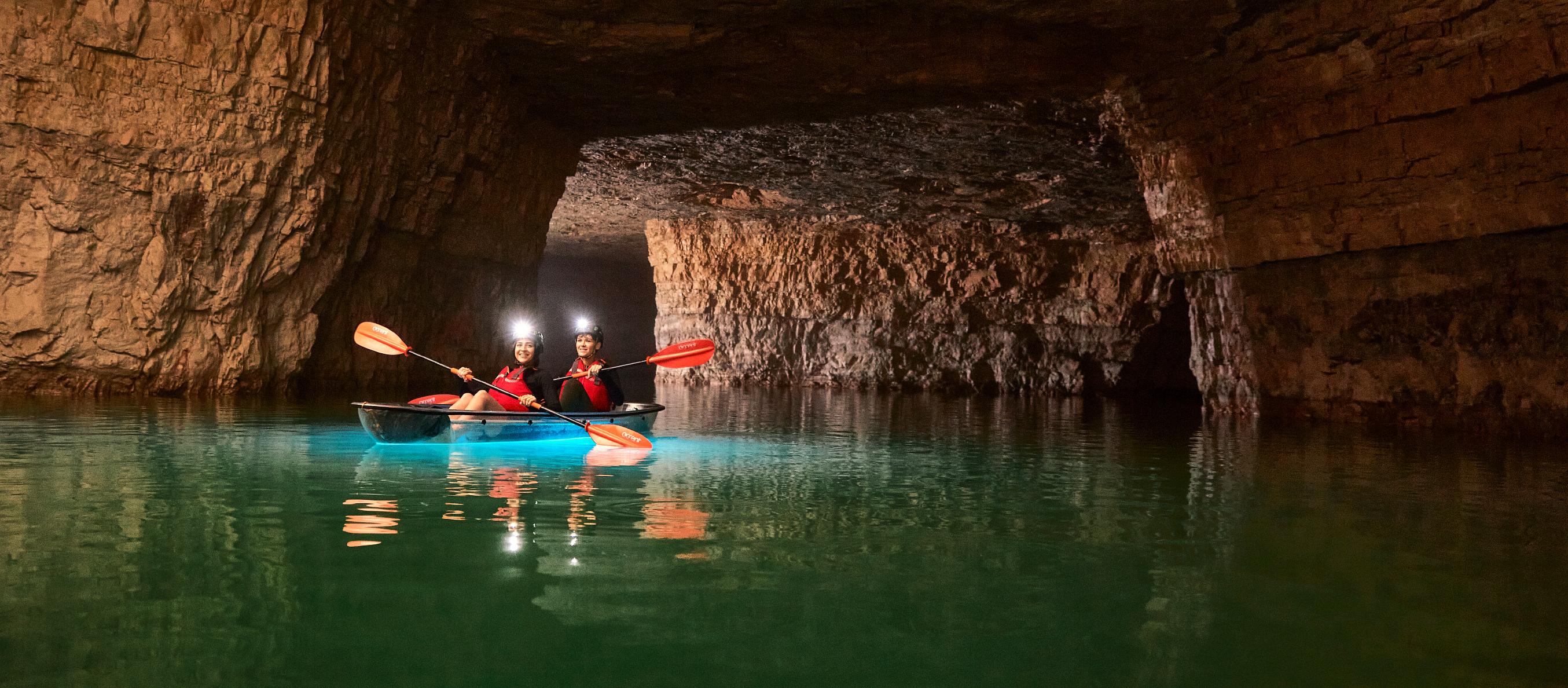 underwater kayaking